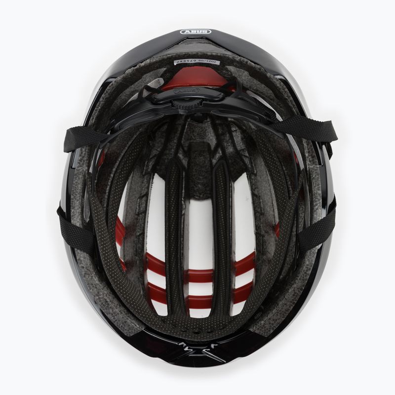 Casco da bici ABUS Aventor rosso fiammante 5