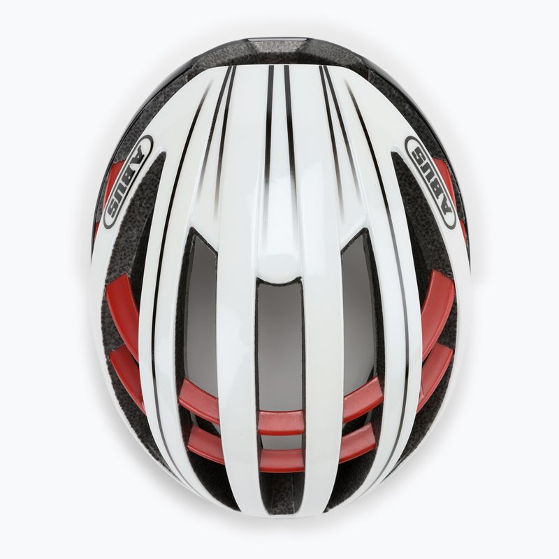 Casco da bici ABUS Aventor rosso fiammante 6