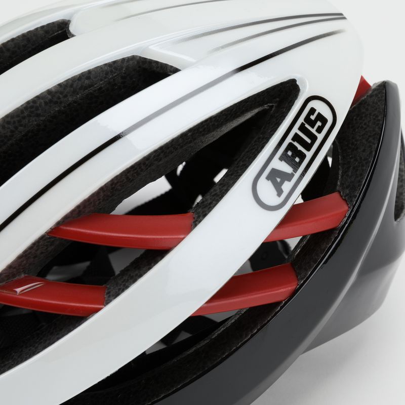 Casco da bici ABUS Aventor rosso fiammante 7