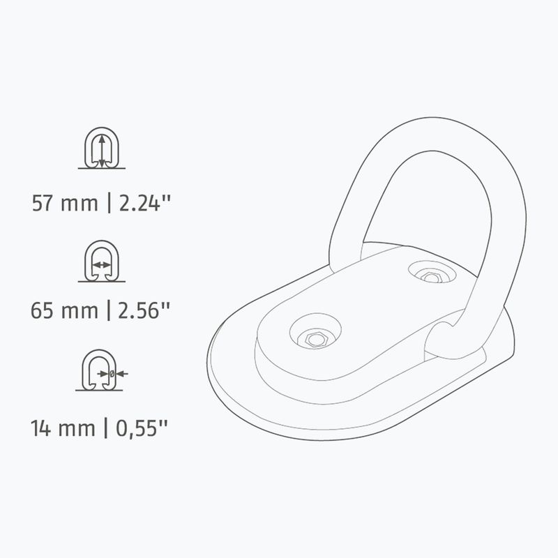 Ancora per biciclette ABUS WBA75 Granite B/SB black 2