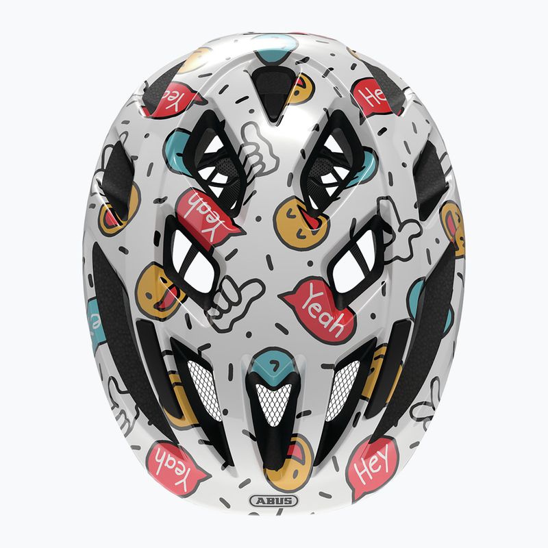 Casco da bici per bambini ABUS Smooty 2.0 white smiley 4