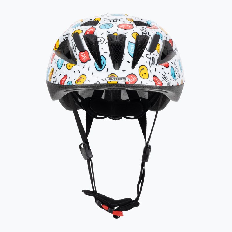 Casco da bici per bambini ABUS Smooty 2.0 white smiley 2