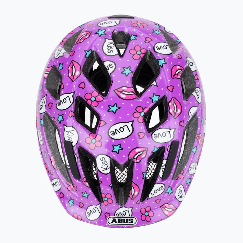 Casco da bici per bambini ABUS Smooty 2.0 purple kisses 6