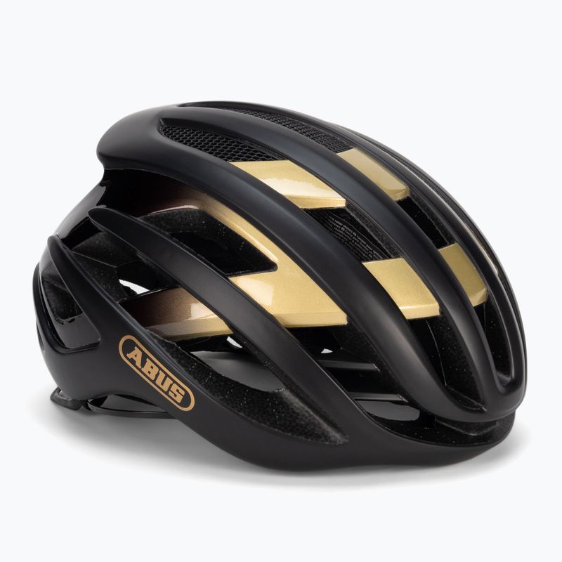 Casco da bicicletta ABUS AirBreaker nero/oro