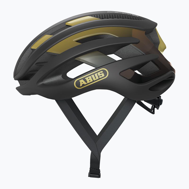 Casco da bicicletta ABUS AirBreaker nero/oro 7