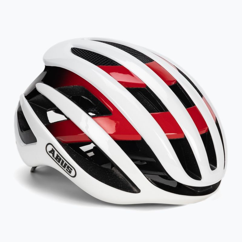 Casco da bicicletta ABUS AirBreaker bianco/rosso