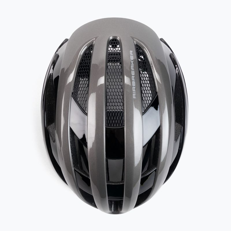 Casco da bicicletta ABUS AirBreaker grigio/scuro 6