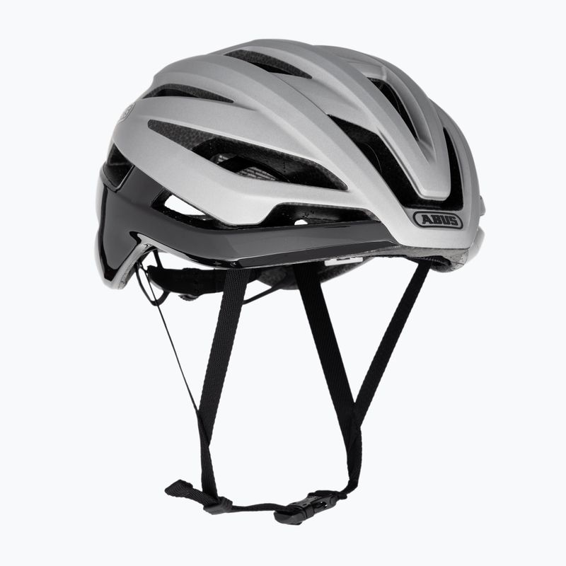 Casco da bici ABUS StormChaser argento lucido