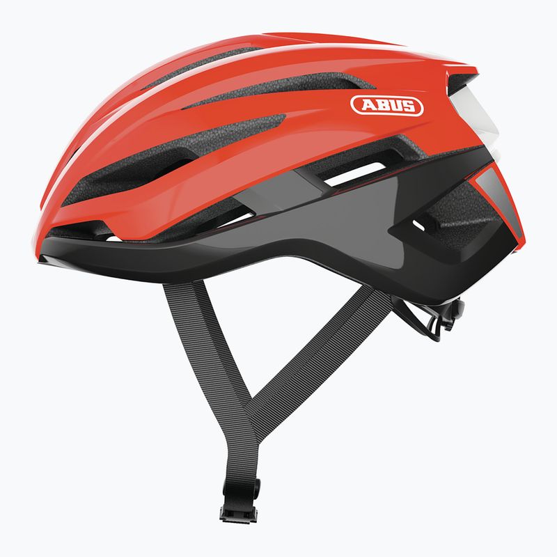 Casco da bicicletta ABUS StormChaser arancione con gambero 3