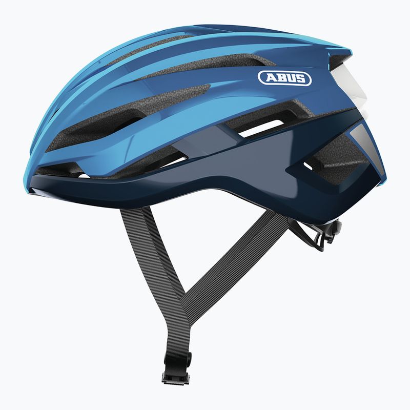 Casco da bicicletta ABUS StormChaser blu acciaio 3