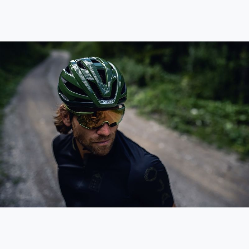 Casco da bicicletta ABUS StormChaser verde opale 8