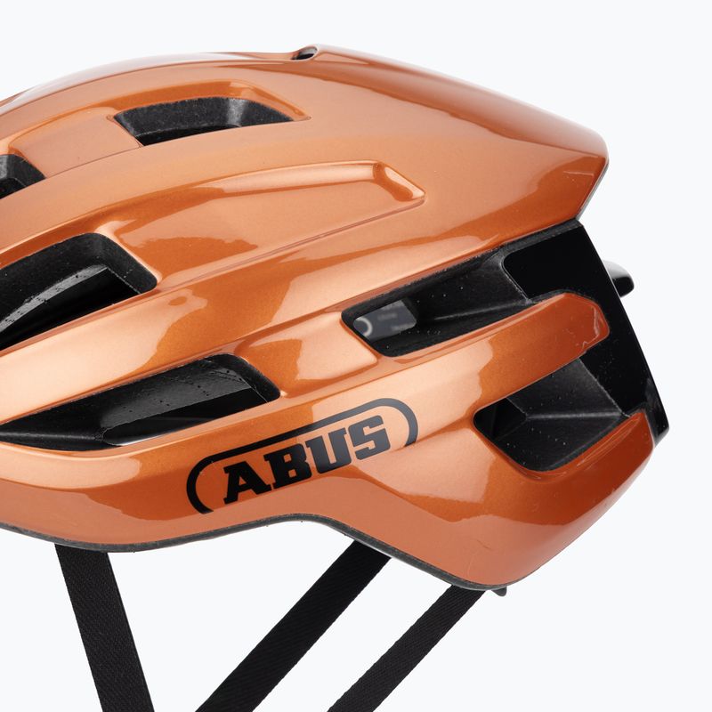 Casco da bicicletta ABUS PowerDome pesce rosso arancione 7