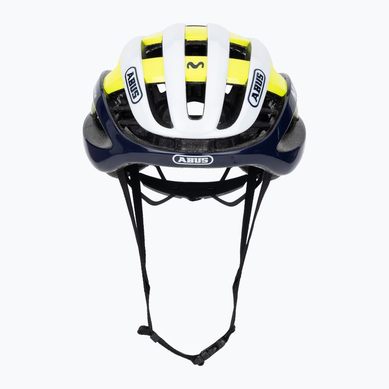 Casco da bicicletta ABUS AirBreaker Movistar Team 24 blu/giallo/bianco 2