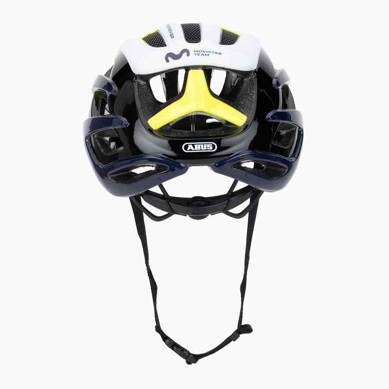 Casco da bicicletta ABUS AirBreaker Movistar Team 24 blu/giallo/bianco 4