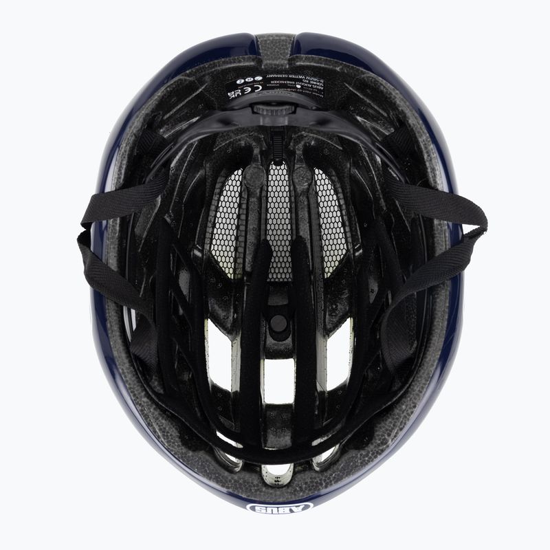 Casco da bicicletta ABUS AirBreaker Movistar Team 24 blu/giallo/bianco 5