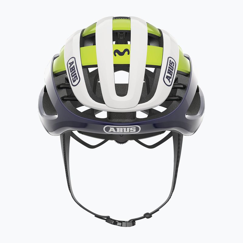 Casco da bicicletta ABUS AirBreaker Movistar Team 24 blu/giallo/bianco 2