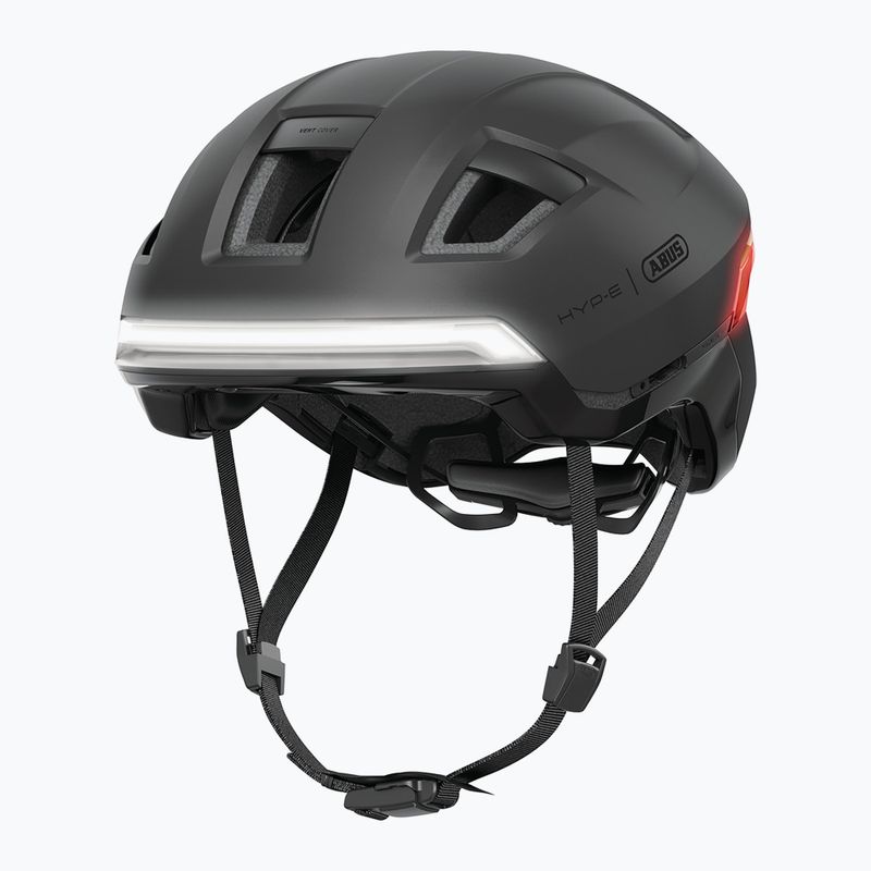 Casco da bici con indicatori di direzione ABUS Hyp-E volcano titan