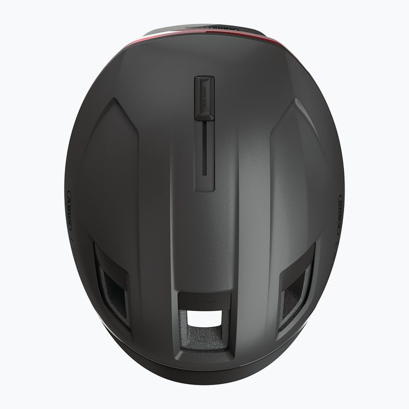 Casco da bici con indicatori di direzione ABUS Hyp-E volcano titan 7