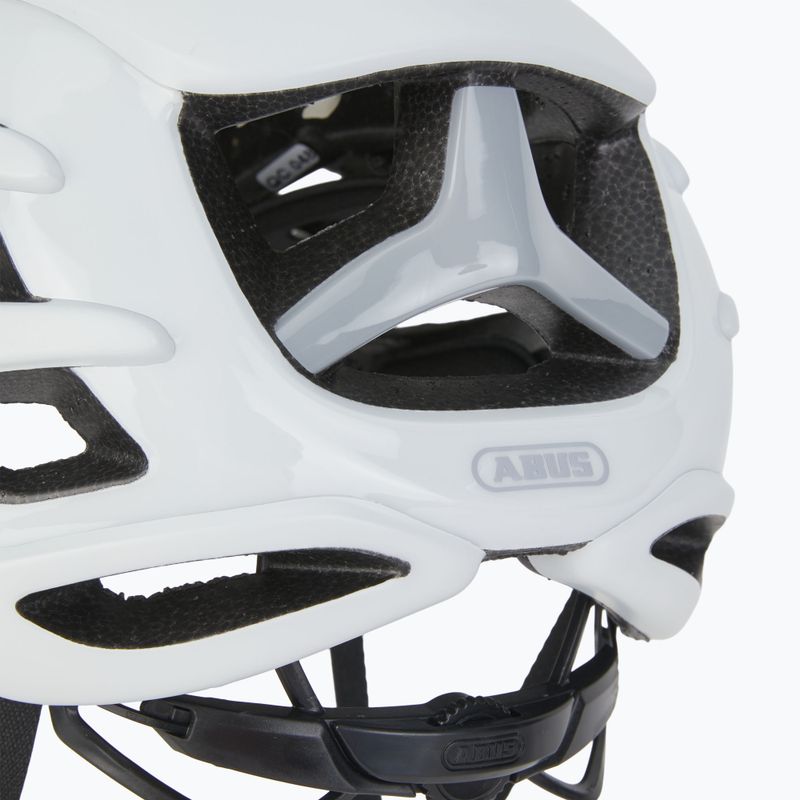 ABUS AirBreaker casco da bicicletta in pile bianco opaco 8