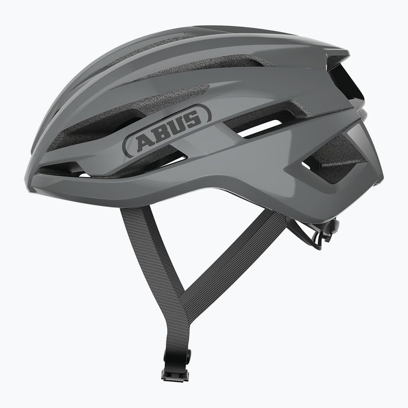 Casco da bicicletta ABUS StormChaser Ace grigio corsa 2