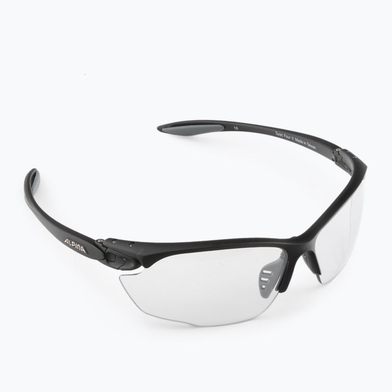 Occhiali da sole Alpina Twist Four V nero opaco/nero