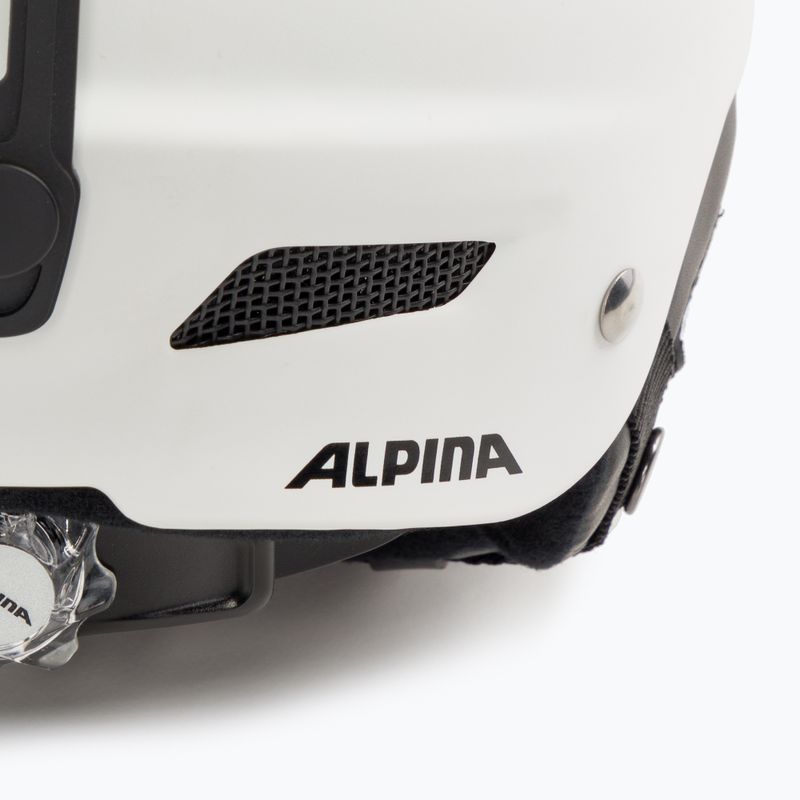 Casco da sci Alpina Biom bianco opaco 6