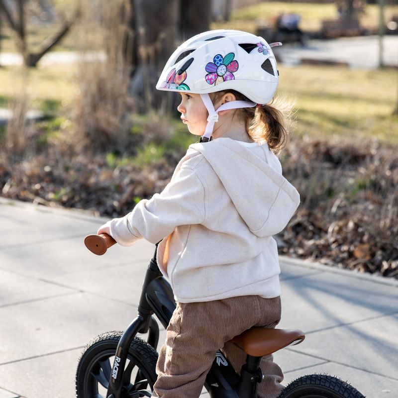 Casco da bici per bambini Alpina Ximo Flash fiore bianco 11