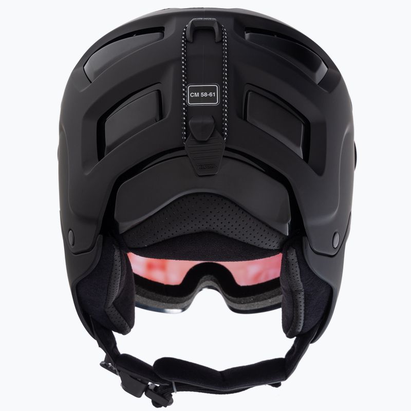 Casco da sci Alpina Attelas Visor QVM nero opaco 3