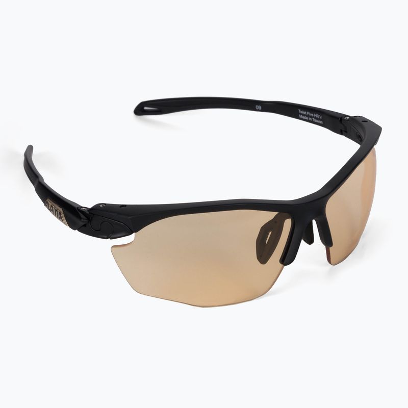 Occhiali da sole Alpina Twist Five Hr V nero opaco/arancione