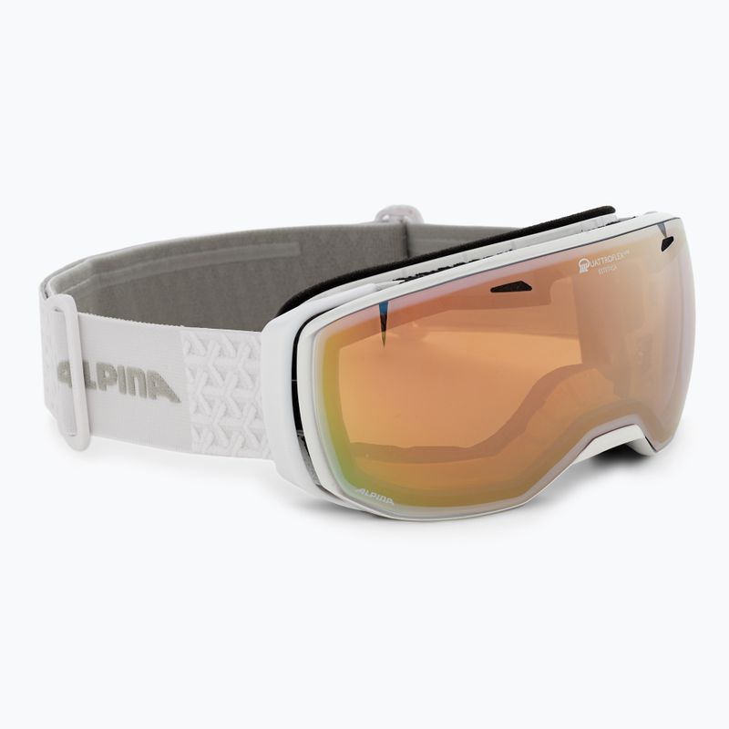 Alpina Estetica Q-Lite bianco perla lucido/mandarino sph occhiali da sci