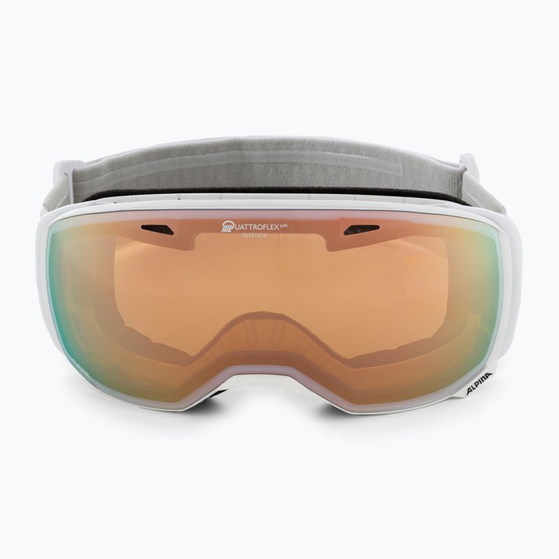 Alpina Estetica Q-Lite bianco perla lucido/mandarino sph occhiali da sci 2