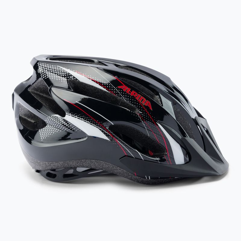 Casco da bici Alpina MTB 17 nero/bianco/rosso 3