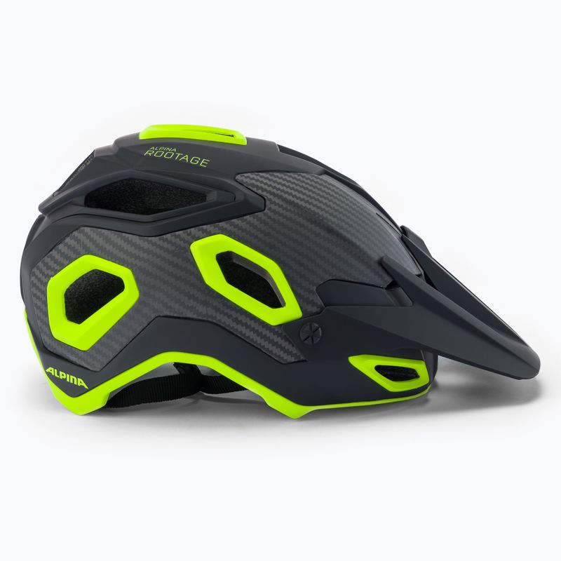 Casco da bici Alpina Rootage nero neon/giallo 3