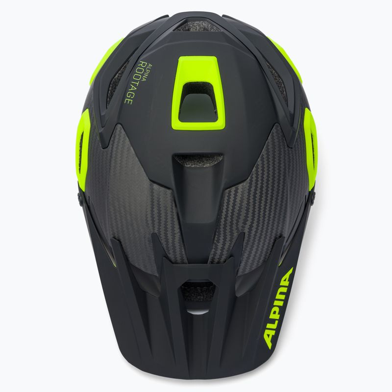 Casco da bici Alpina Rootage nero neon/giallo 6