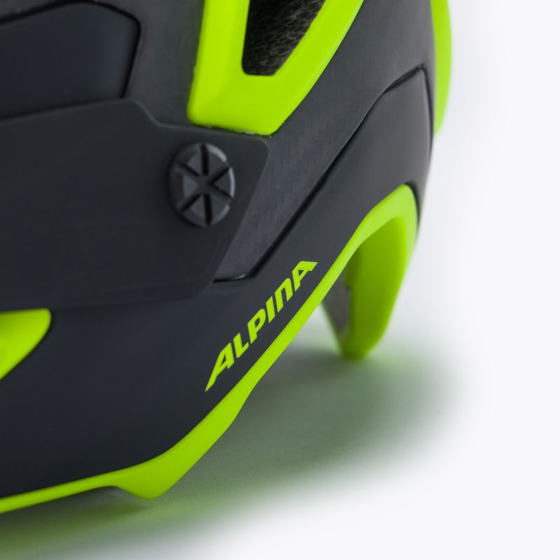 Casco da bici Alpina Rootage nero neon/giallo 7