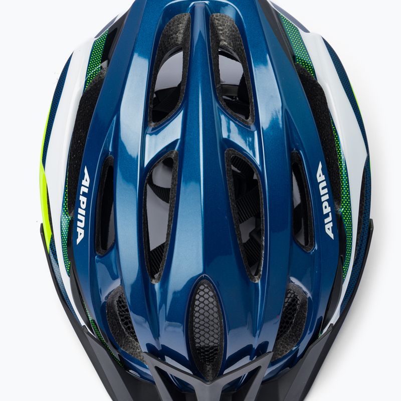 Casco da bici Alpina MTB 17 blu scuro/neon 6