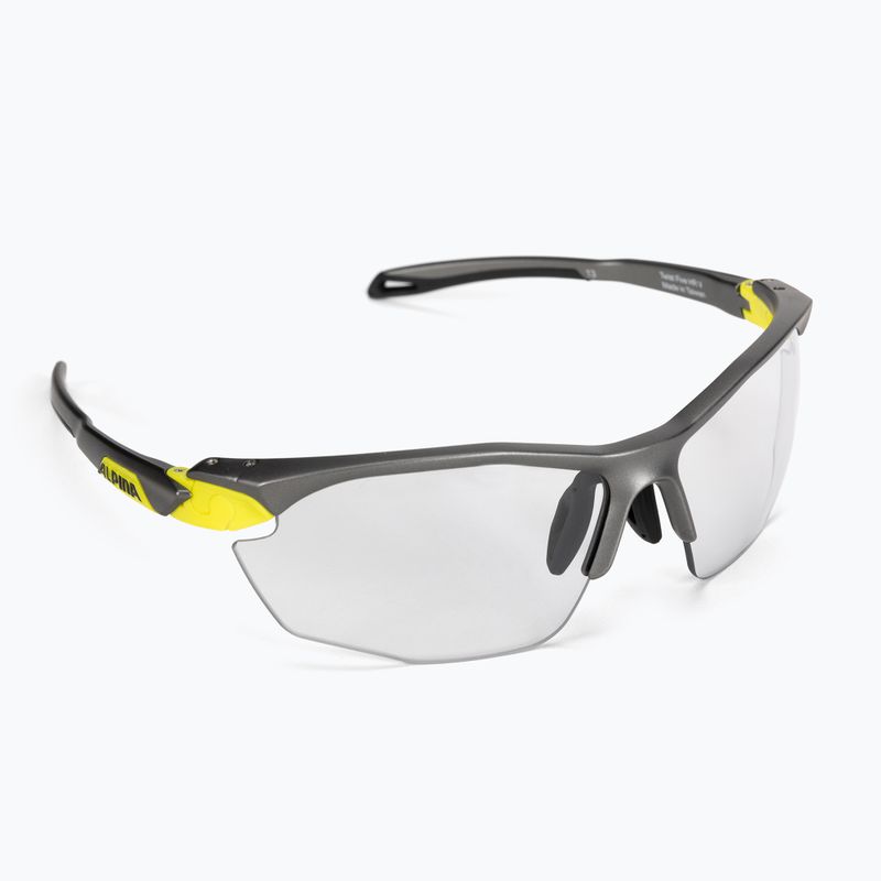Occhiali da sole Alpina Twist Five Hr V tin matt giallo neon/nero
