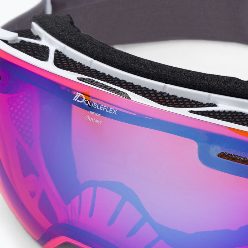 Alpina Granby Q-Lite bianco lucido/blu sph occhiali da sci 5