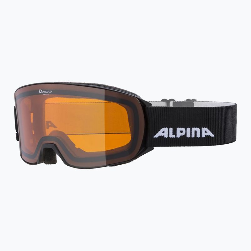 Occhiali da sci Alpina Nakiska nero opaco/arancio 6