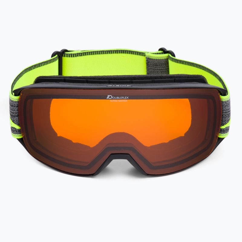 Occhiali da sci Alpina Nakiska nero-neon/dh 2