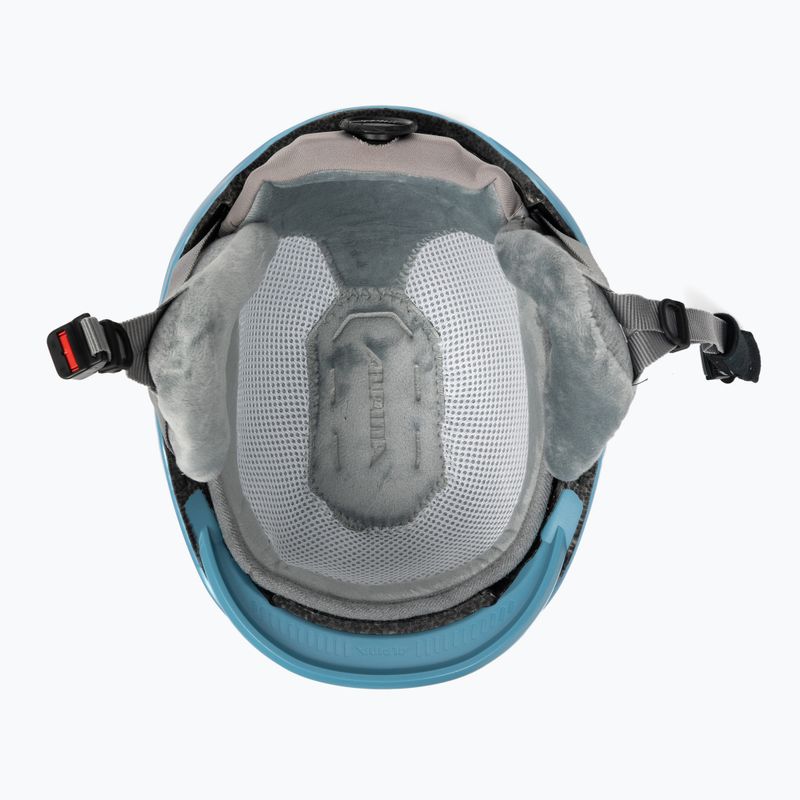 Casco da sci Alpina Grand azzurro/bianco opaco 5