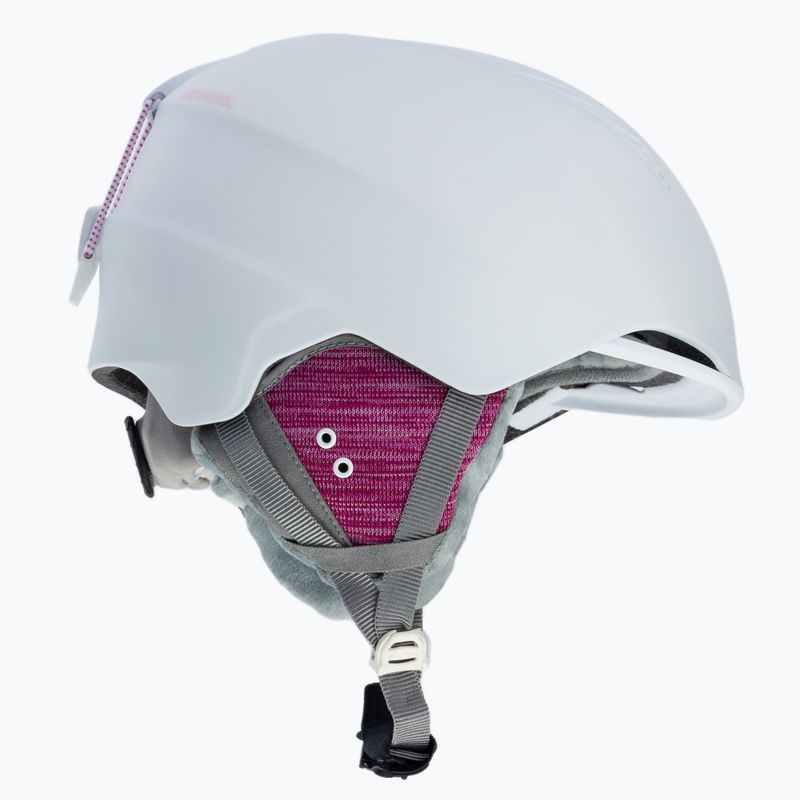 Casco da sci Alpina Grand bianco rosa opaco 4