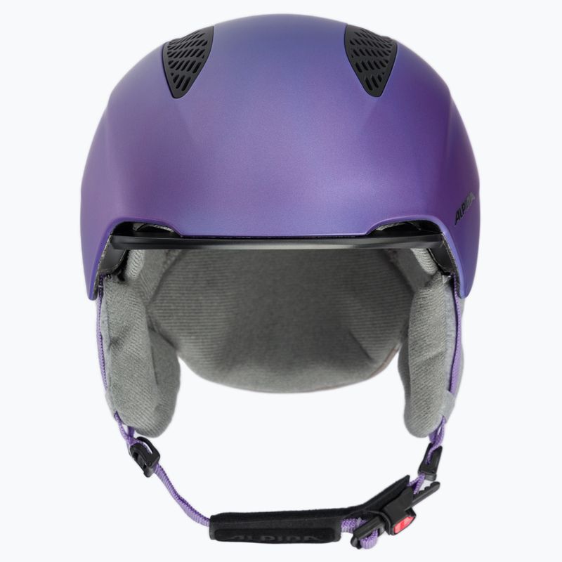 Casco da sci per bambini Alpina Grand Jr infradito viola 2