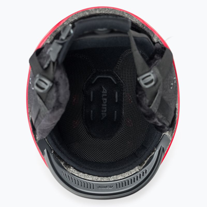 Casco da sci Alpina Grand rosso opaco 5