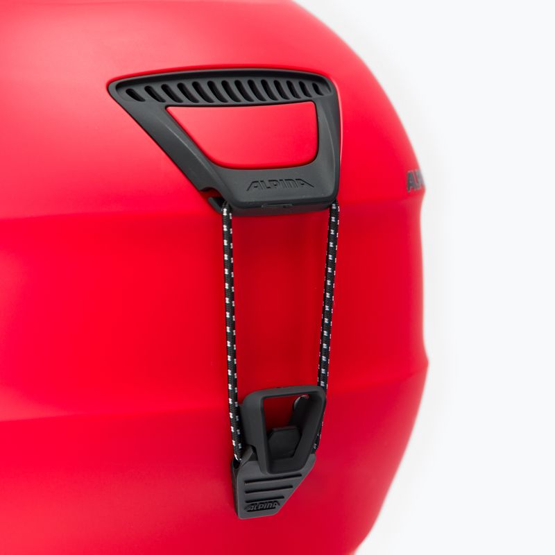 Casco da sci Alpina Grand rosso opaco 7