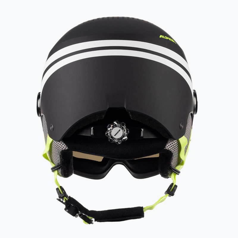 Casco da sci Alpina per bambini Zupo Visor Q-Lite carbone/neon opaco 3