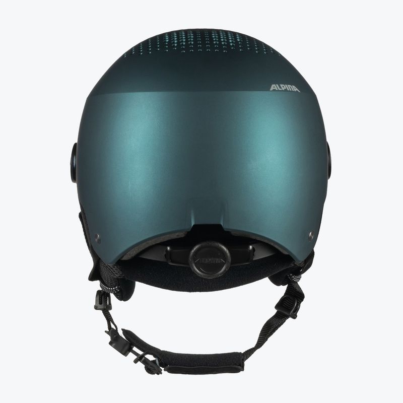 Alpina Arber Visor Q Lite casco da sci benzina/verde opaco 3