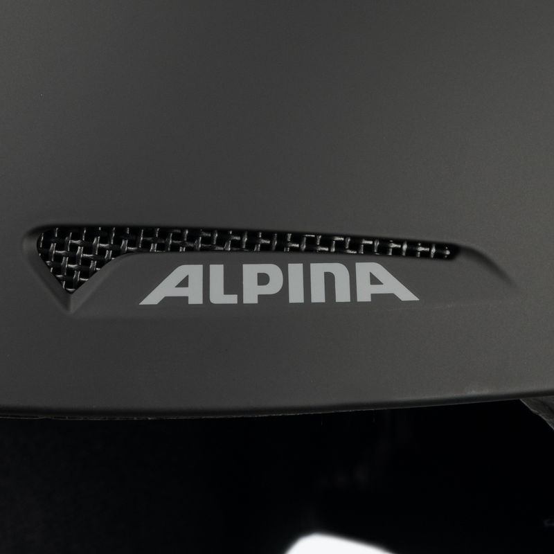 Casco da sci Alpina per bambini Zupo nero opaco 8