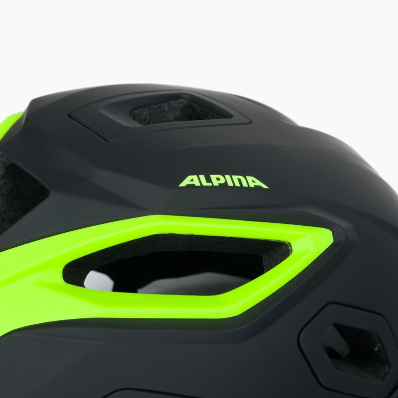 Casco da bici Alpina Comox nero neon opaco 8