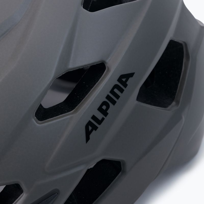 Casco da bici Alpina Anzana caffè/grigio opaco 5